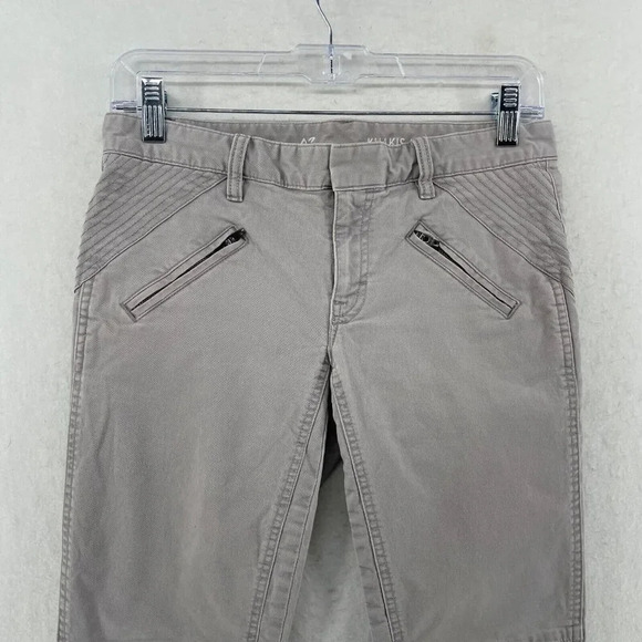 Gap Khakis Pants Women's 28 Beige Skinny Mini Stretch Cropped Jeggings Slim Fit - Picture 6 of 12